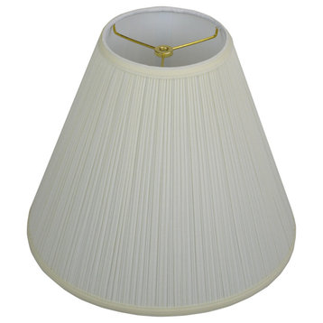 Fenchel Shades 6.5"x15"x13" Brass Spider Attachment Empire Lamp Shade, Pleated M