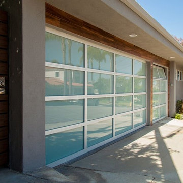 Glass garage doors