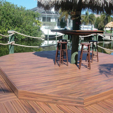 Armadillo Recycled Decking in Tropical Resort