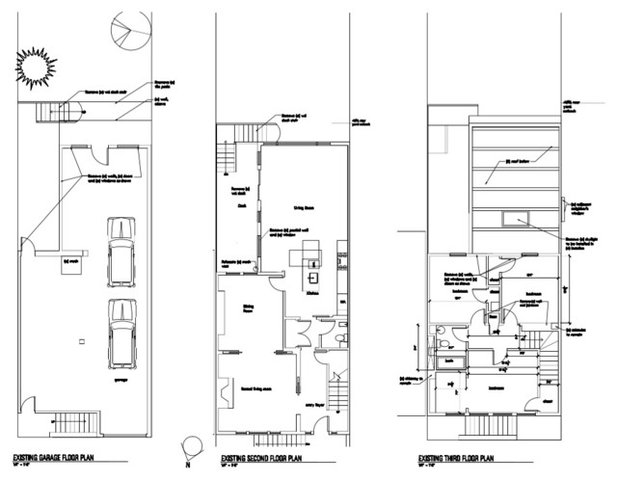 Planimetria e disegni esecutivi Noe Valley Floor Plan: BEFORE