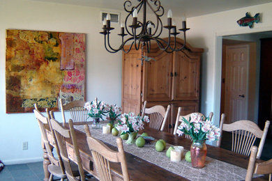 Dining room - eclectic dining room idea in Phoenix