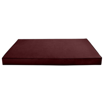 Contrast Pipe 8" Twin 75x39x8 Velvet Indoor Daybed Mattress |COVER ONLY|-AD368