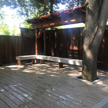 Irving TX TimberTech Deck and Custom Cedar Pergola