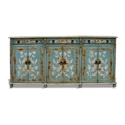 Buffet Sarah - Celeste Distressed - Buffets And Sideboards