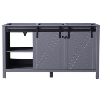 Marsyas 60" Dark Grey Vanity Cabinet Only