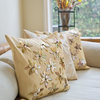 Decorative Pillow Cover with Brownlip Seashell and Beads