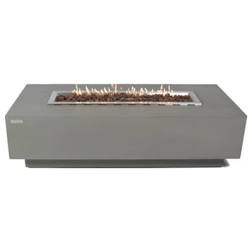 Elementi Granville Cast Concrete Fire Table, Natural Gas
