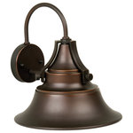 Craftmade - Union 1 Light Outdoor Wall Light, Oiled Bronze Gilded, 12" - Designed to replicate vintage industrial lights, the Union is classic Americana for your home. Uncluttered and clean, the beautifully gilded bronze finish shines bright. The Union looks great indoors and in commercial applications. Choose from an array of sizes and mounting options and this timeless light will illuminate your home and warm your space for the long haul.