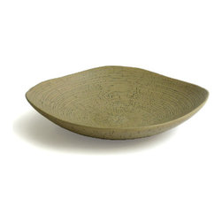 Triangalo plate bowl in craq. sand - Home Decor