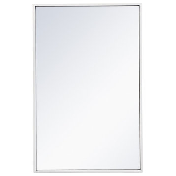 Elegant Lighting MR41828WH Modern Monet Mirror White