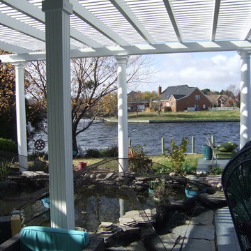 Backyard Oasis "3 Pergolas and a covered Porch"