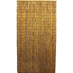 MGP - Master Garden Products Natural Beaded Bamboo Curtain, 36x78" - This handcrafted natural bamboo beaded curtain has a tropical yet simple style. Use it in your home, business, or garden. Our original hanging bamboo beaded curtain is made with 90 strands of first-quality bamboo beads. Use it in a doorway, as a window curtain, or to create the illusion of a separate area in a room. To cover a wider space, hang two or more curtains next to each other. It can be displayed hanging straight or tied to the side. Each bamboo curtain is 36" x 79" with 90 strands of beads attached to a wooden hanging bar.