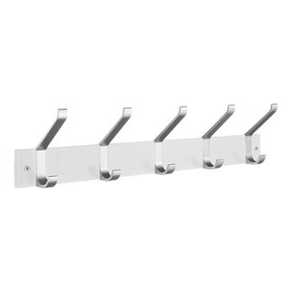 Decorative Hooks For The Home, White Wood and Satin Aluminum - Contemporary  - Wall Hooks - by Smedbo Inc