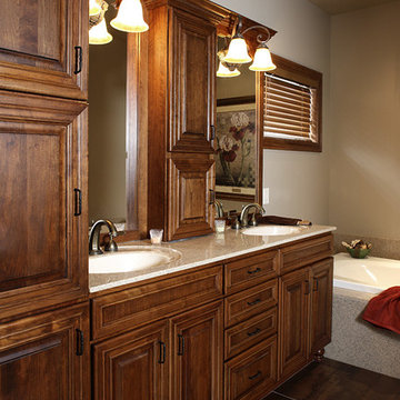 Door style: Waterford | Species: Cherry | Finish: Truffle