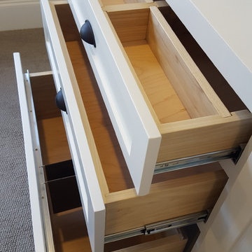 Office Wall Built-in with Drawers Bases