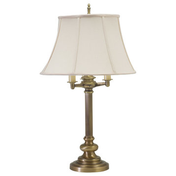 Newport 30" Antique Brass Six-Way Table Lamp