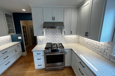 Example of a cottage kitchen design in Other