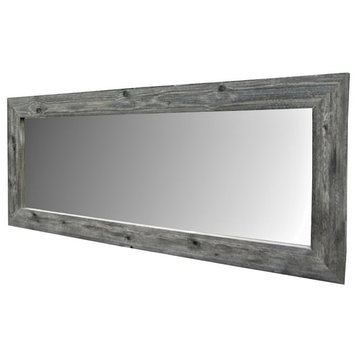 Reclaimed Wood Mirror, Gray