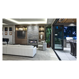 Lake Sammamish Custom Home - Contemporary - Living Room - Seattle - by ...