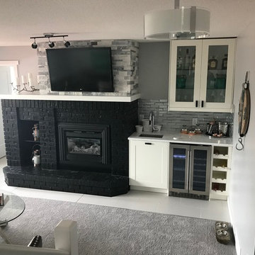 3D Glass Kitchen Backsplash