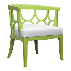 Worlds Away - Worlds Away Campbell Lacquer Chair - Armchairs And Accent Chairs