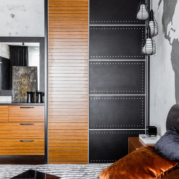 Фото спальни реализованного проекта квартиры ЖК "Центральный"