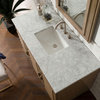 Portland 48" Single Vanity Whitewashed Walnut, 3 Cm Carrara Marble Top