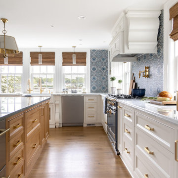 Elegant New England Nautical Kitchen