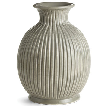 Graffio Vase, Gray, 11.5x11.5x15