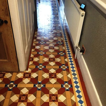 Victorian Hallway Floor Tile Restoration in Camden