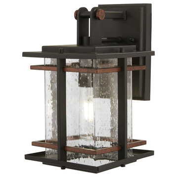 The Great Outdoors 72491-68 San Marcos 1 Light 11" Tall Outdoor - Black /