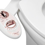 LUXE Bidet - LUXE Bidet Neo 120, Self Cleaning Nozzle, Fresh Water Bidet Rose Gold - The Luxe Bidet Neo 120 is a fresh water mechanical bidet attachment, equipped with a single wash nozzle and dual control knobs that are simple to operate. During use, the nozzle drops below the guard gate and retracts when not in use. The Neo 120 features an innovative self-cleaning sanitary nozzle that rinses the nozzle with fresh water.