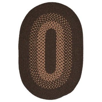 Madison Rug, Roasted Brown, 8'x11' Oval
