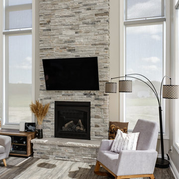 Emmett Road Custom Home - Living Room