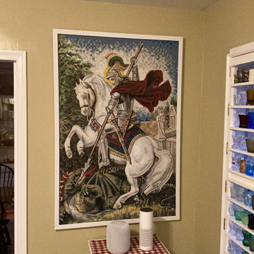 St. George Religious Icon Mosaic For Church