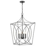 Millennium Lighting - Millennium Lighting 4000-MB Tracy - 4 Light Pendant-30.5 Inches Tall and 18 Inch - Pendants are the perfect opportunity to blend a utTracy 4 Light Pendan Matte Black *UL Approved: YES Energy Star Qualified: n/a ADA Certified: n/a  *Number of Lights: 4-*Wattage:60w Incandescent bulb(s) *Bulb Included:No *Bulb Type:Incandescent *Finish Type:Matte Black