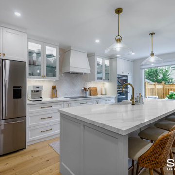 Main Floor Kitchen, Dining, and Powder Room Remodel in Thornhill