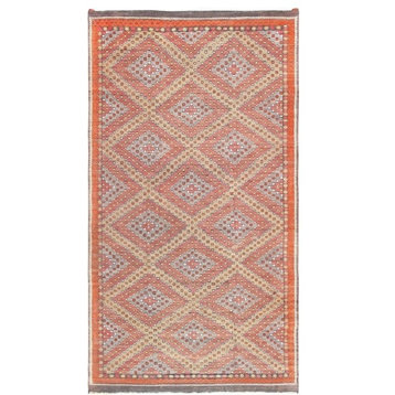 Pasargad Vintage Kilim Collectoin Hand-Woven Wool Area Rug, 6'3"x11'3"