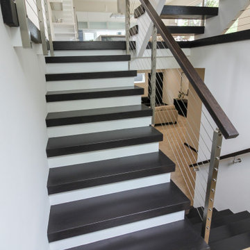 Project #70 | Open-Riser Staircase with Cable Railing
