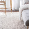 nuLOOM Braided Wool Hand Woven Chunky Cable Rug, Off White, 8'x10'