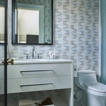 White Hamptons Bathroom Vanity