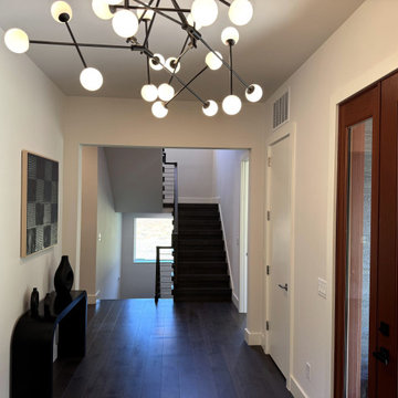 Project #137 | Maple Staircase with Stainless Steel Railing