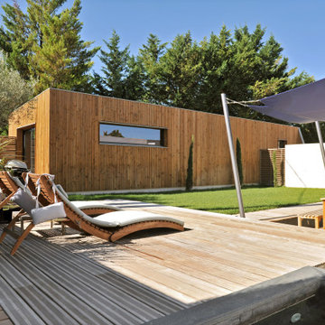Construction d'un studio en bois