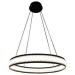 Eurofase - Eurofase 37091-019 Forster Small Chandelier 76 Light - Forster Small Led Chandelier, Black Trim With RounForster Small Chande Forster Small Chande *UL Approved: YES Energy Star Qualified: n/a ADA Certified: n/a  *Number of Lights: 76-*Wattage:60w LED bulb(s) *Bulb Included:No *Bulb Type:No *Finish Type:Black