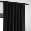 Signature Warm Black Blackout Velvet Curtain Single Panel, 50"x96"