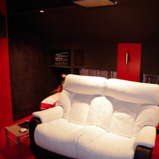 Inspiration for a timeless home theater remodel in Dijon