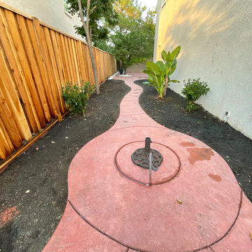 concrete driveway & walkway .D
