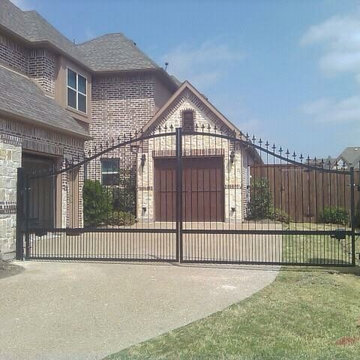 Automatic Iron Double Swing Gate