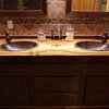 19" Oval Copper Bathroom Sink with Decorative Rope Edging