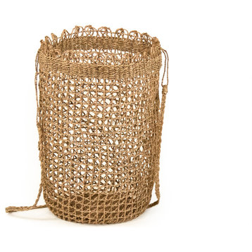 Cylindrical Woven Basket, Large